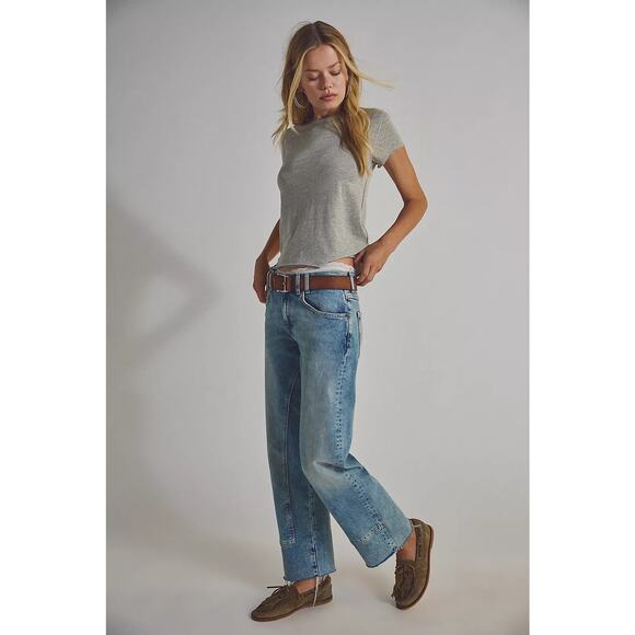 Free People Denim - Free People We The Free Risk Taker Mid-Rise Jeans Size 25